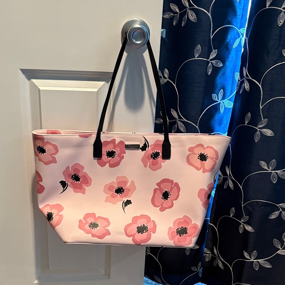 Kate Spade Pink Floral Tote Bag